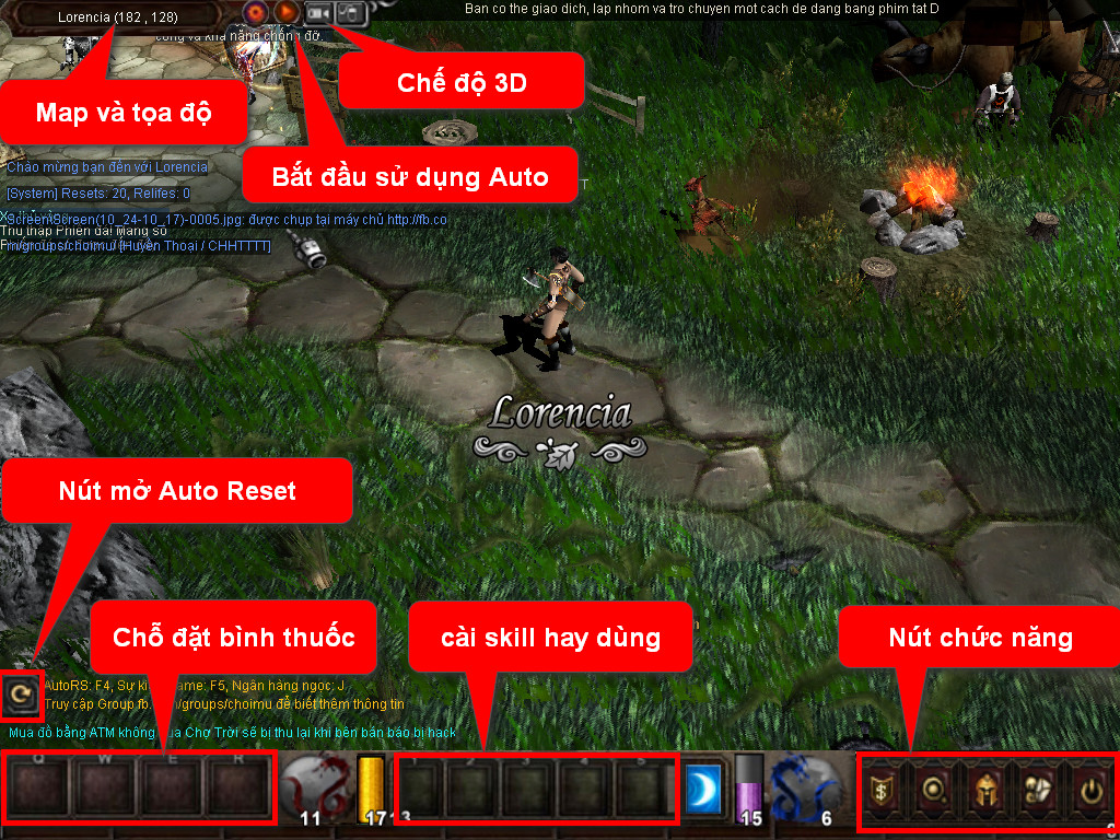 Chức năng chính của Game MU Bảo Châu